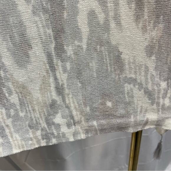 J.‎ Jill Linen Artsy Poncho One Size Coastal Clean Girl Beachy Boho Fringe - Picture 7 of 13